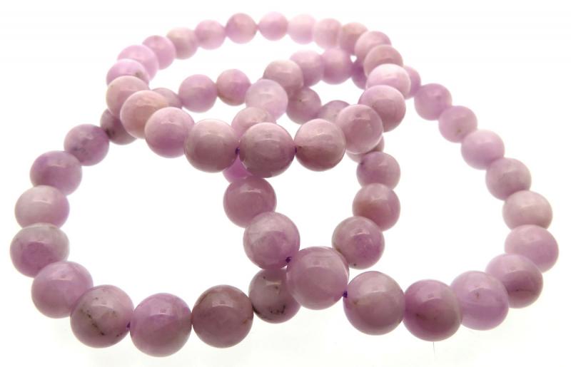 9mm Kunzite Gemstone Power Bracelet