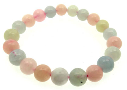 7 to 8mm Morganite Gemstone Power Bracelet