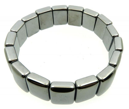 Chunky Terahertz Gemstone Elasticated Bracelet