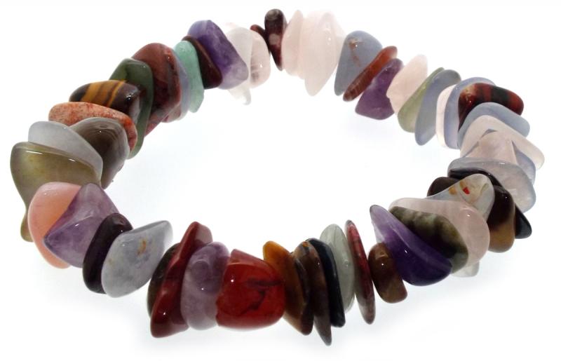 Mixed Random Tumbled Gemstone Bracelet