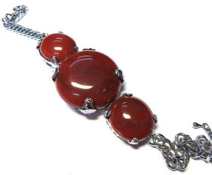 Carnelian Gemstone Chunky Bracelet