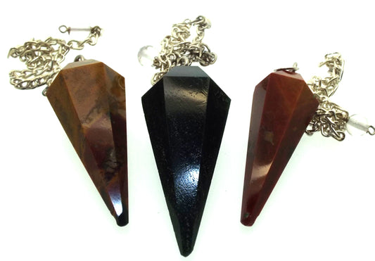 Bloodstone Gemstone Terminated Pendulum