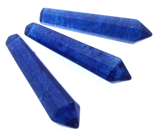 Blueberry Quartz Crystal Gemstone Wand