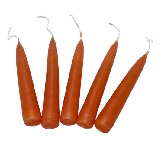 1 x Orange Tapered Spell Candle 4 Inch