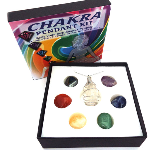 Chakra Gemstone Spiral Pendant Kit