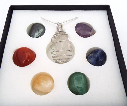 Chakra Gemstone Spiral Pendant Kit