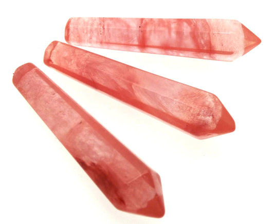 Cherry Quartz Crystal Gemstone Wand