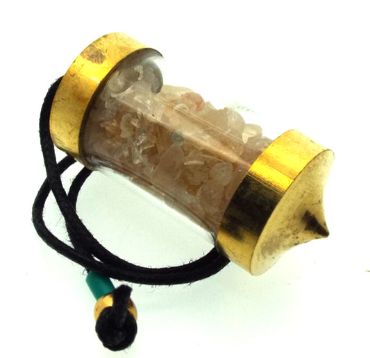 Citrine Gemstone Capsule Pendulum