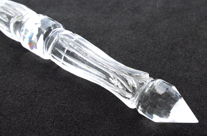 Clear Quartz Gemstone Angel Carved Healing Wand