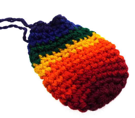 Colourful Crochet Chakra Pouch