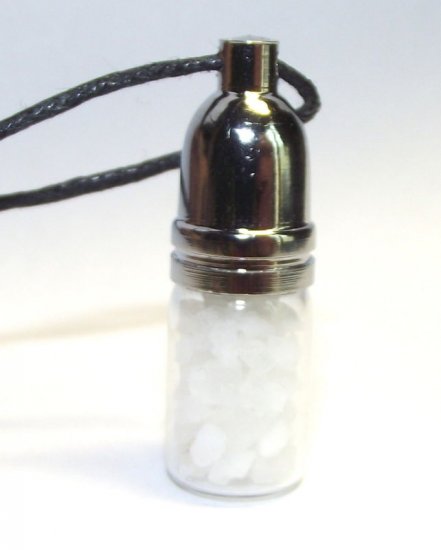 Consecrated Salt Mojo Bottle Pendant