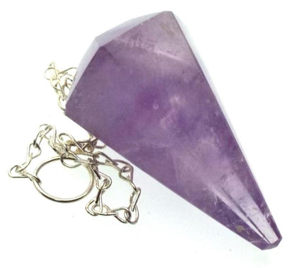Amethyst Gemstone Chunky Terminated Pendulum