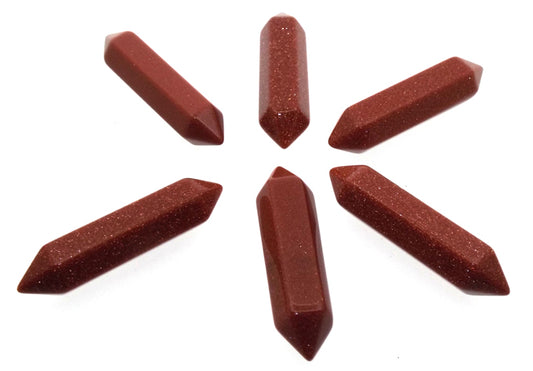Goldstone Crystal Double Terminated Mini Gemstone Wand