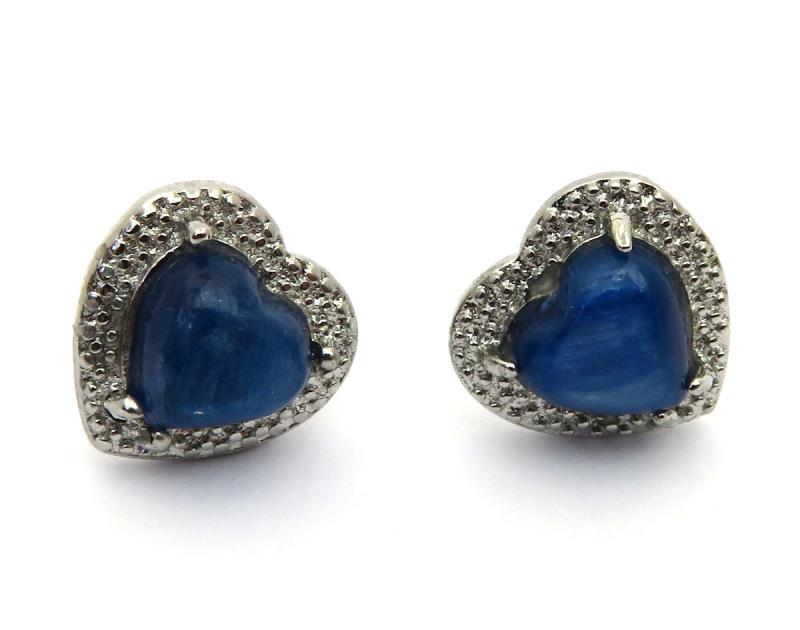 Kyanite 925 Silver Stud Earrings