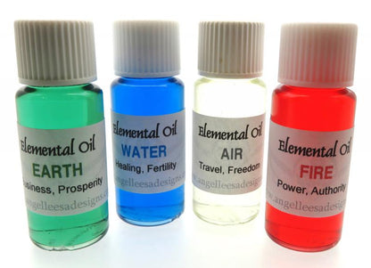 Full set of Four 10ml Elemental Oils
