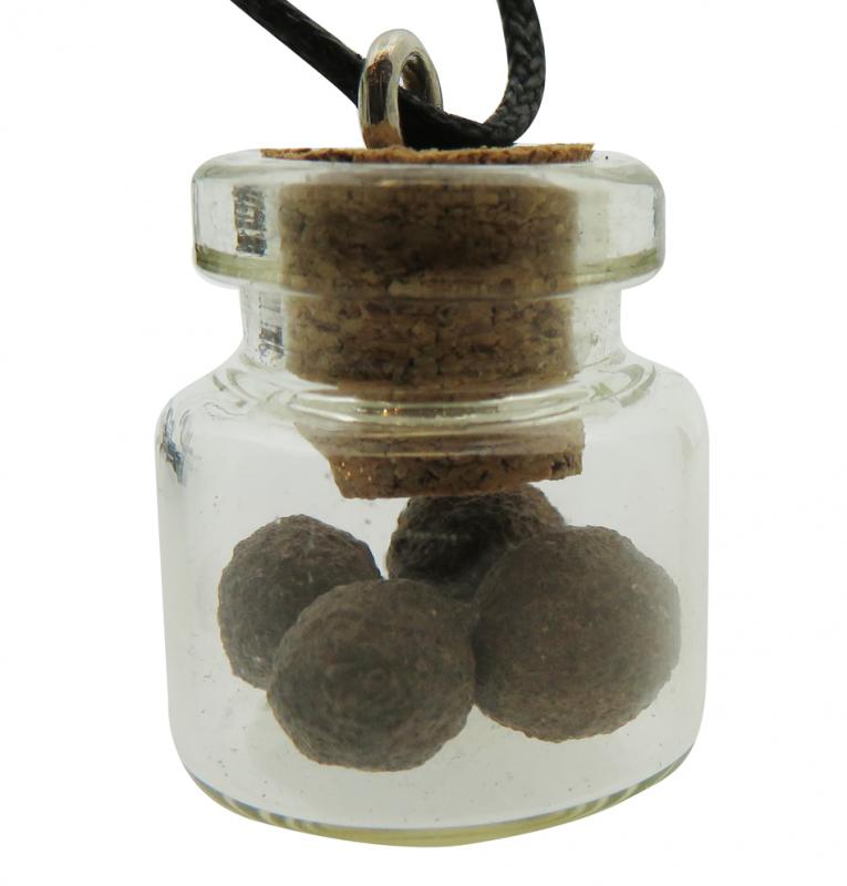 Moqui Ball Glass Bottle Pendant