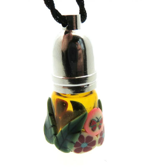 Fimo Coated Empty Mojo Bottle Pendant