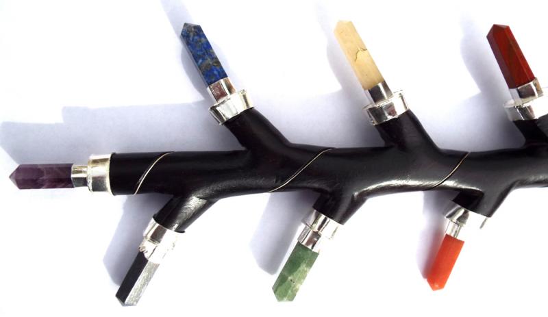 Chakra Gemstone Tree of Life Healing Wand