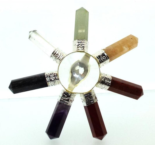 Clear Quartz Chakra Energy Generator Star