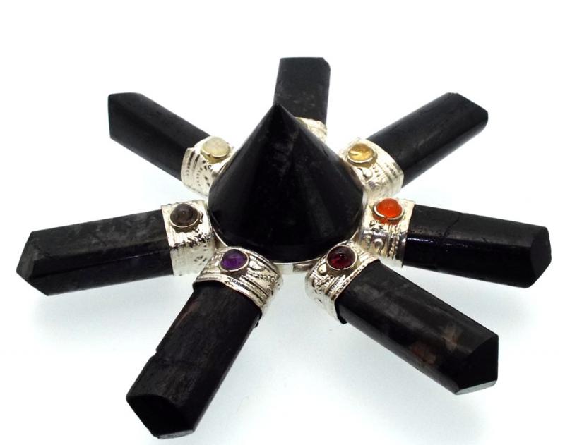 Black Tourmaline Chakra Energy Generator Star