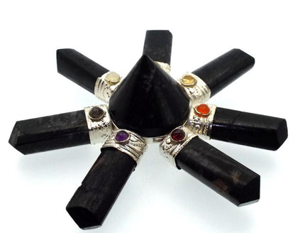 Black Tourmaline Chakra Energy Generator Star