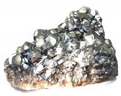 Quartz Gemstone Electroplated Cluster
