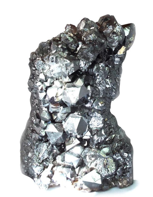 Amethyst Gemstone Electroplated Cluster 01
