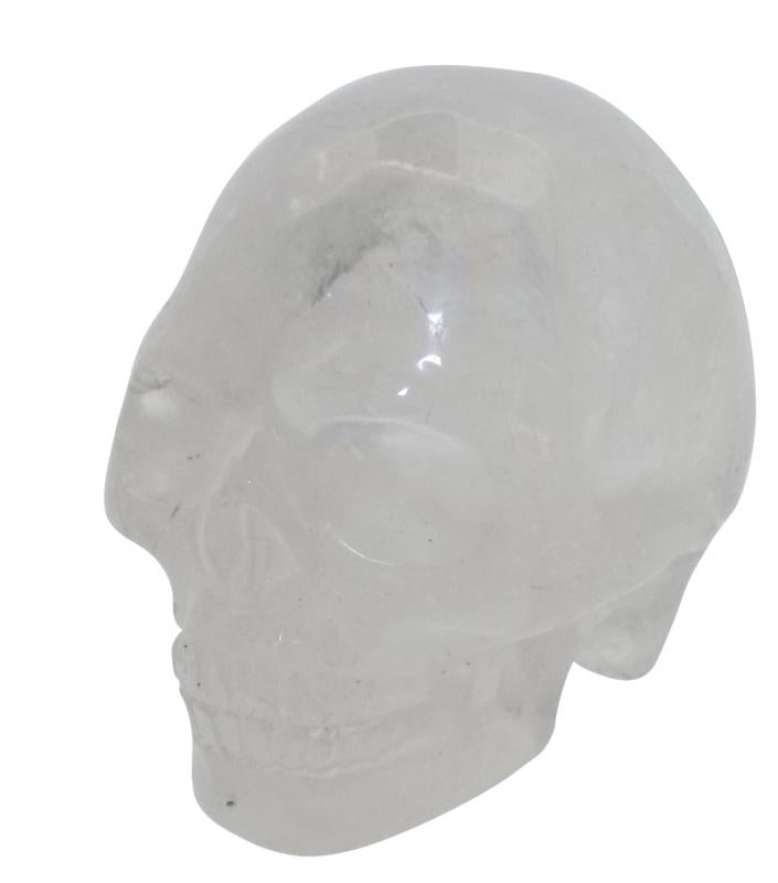 Clear Quartz Carved Gemstone Skull 01
