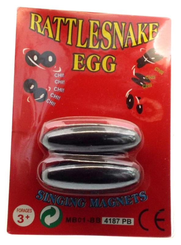Pair of Magnetic Hematite Rattlesnake Eggs