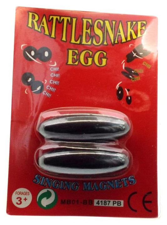 Pair of Magnetic Hematite Rattlesnake Eggs