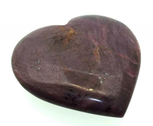 Indian Ruby Gemstone Carved Heart 01