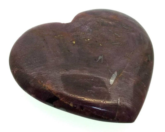Indian Ruby Gemstone Carved Heart 02