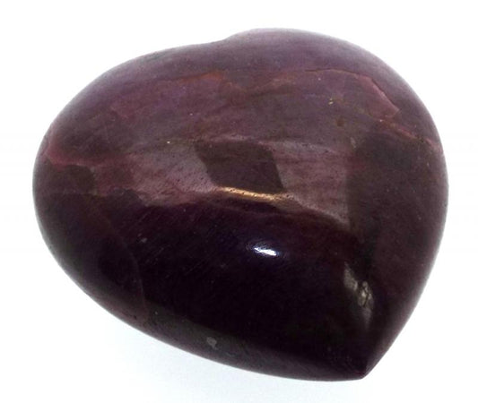 Indian Ruby Gemstone Carved Heart 04