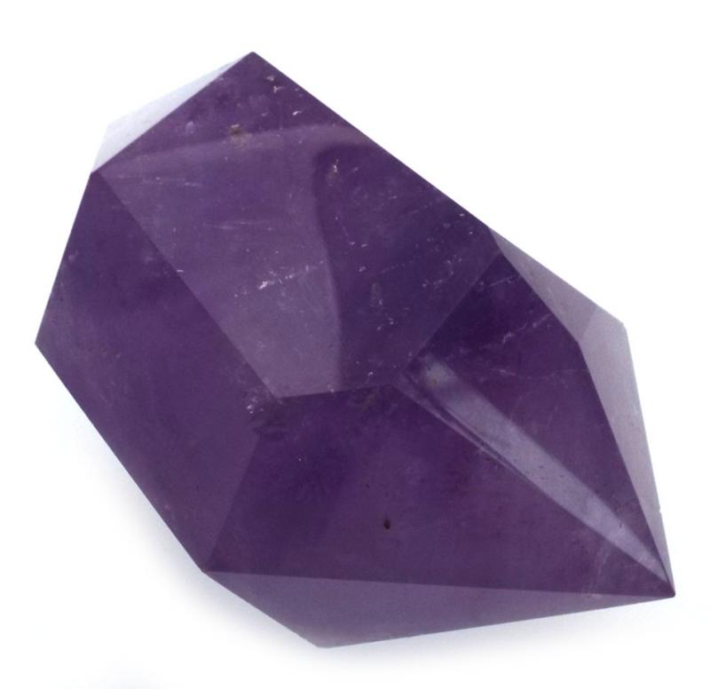 Amethyst Chunky Gemstone Double Terminated Wand 01