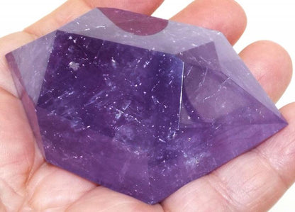 Amethyst Chunky Gemstone Double Terminated Wand 01