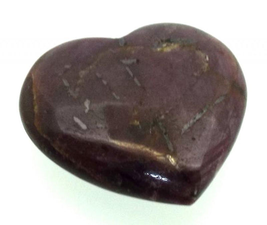 Indian Ruby Gemstone Carved Heart 06