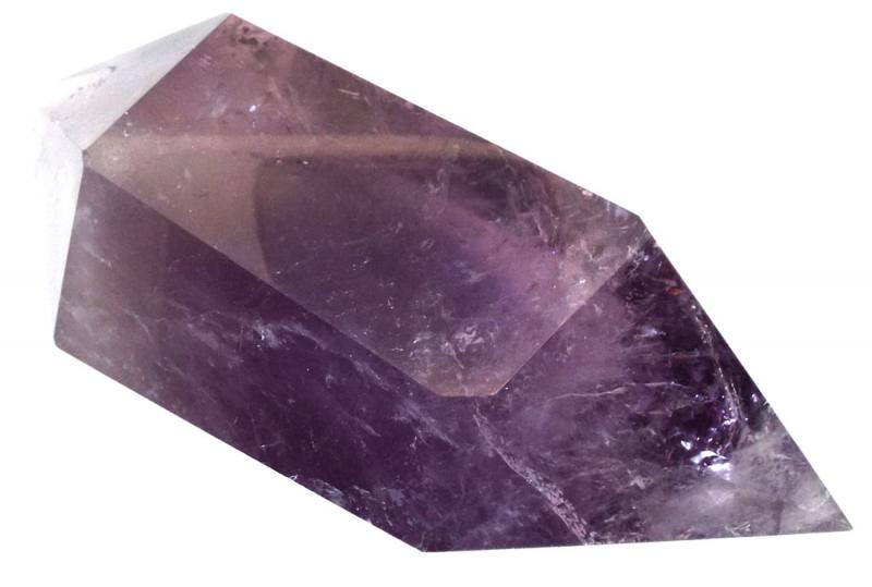Amethyst Chunky Gemstone Double Terminated Wand 03