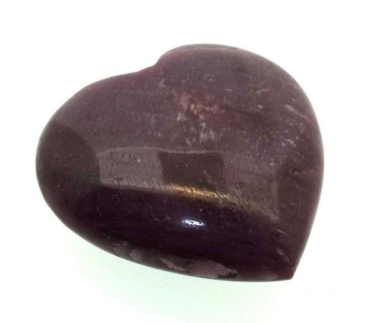 Indian Ruby Gemstone Carved Heart 08