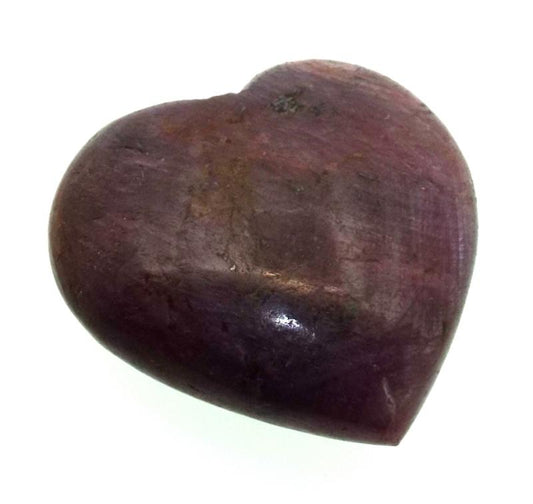 Indian Ruby Gemstone Carved Heart 10
