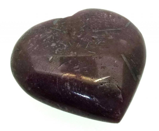 Indian Ruby Gemstone Carved Heart 11
