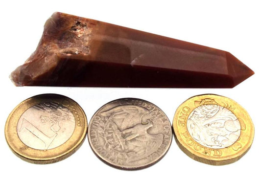 Rare Red Quartz Gemstone Point 02