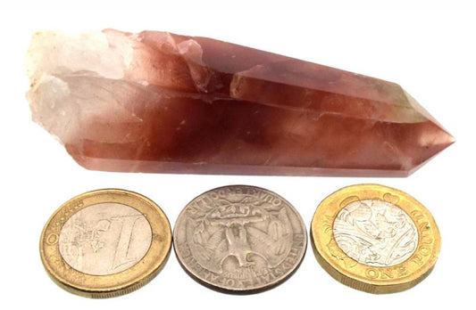 Rare Red Quartz Gemstone Point 04