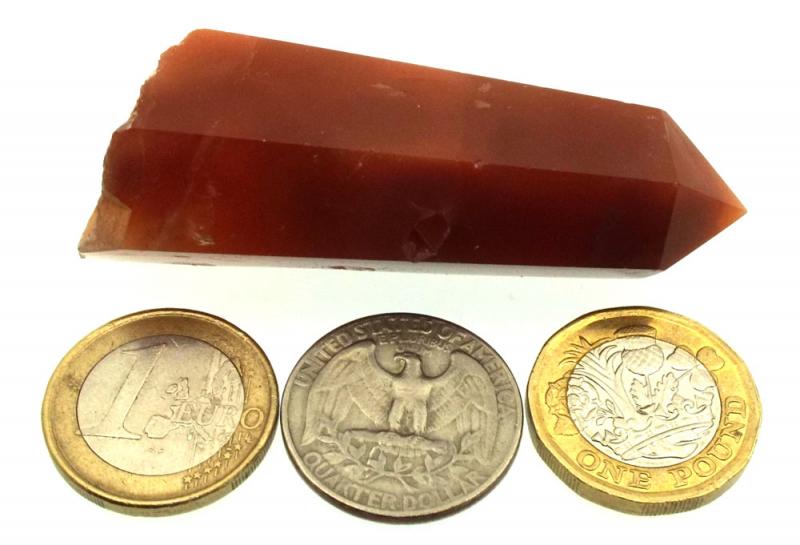 Rare Red Quartz Gemstone Point 08