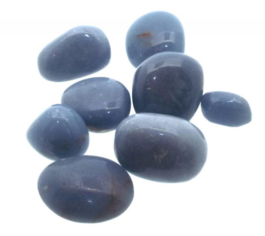 50gms Angelite Tumbled Gemstones
