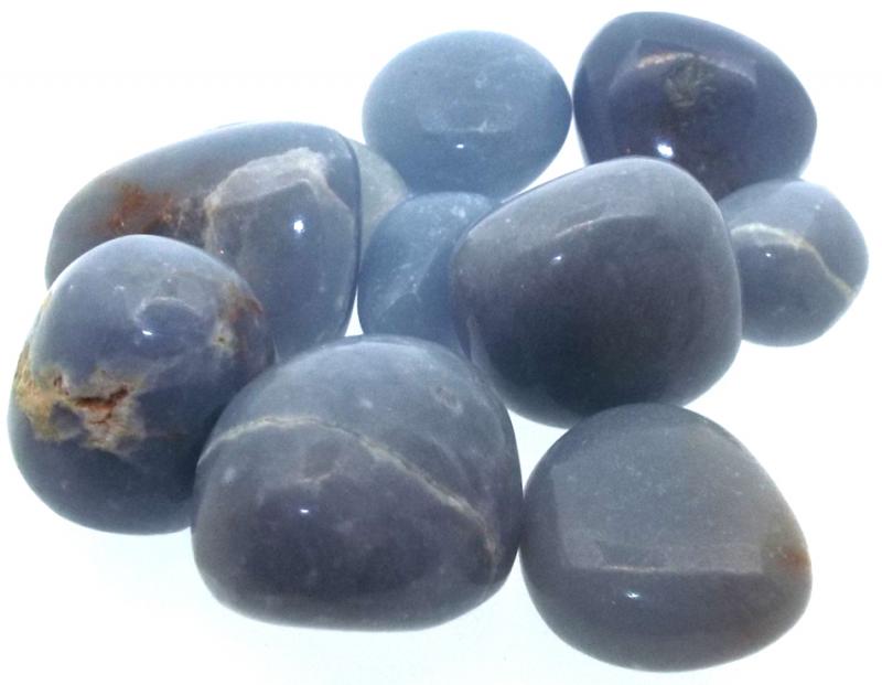 50gms Angelite Tumbled Gemstones