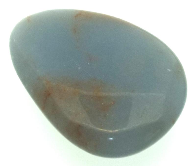 1 x Angelite Small Tumbled Palmstone
