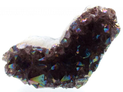Amethyst Aura Gemstone Cluster Heart Specimen 04