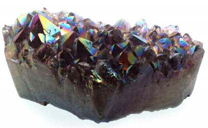 Amethyst Aura Gemstone Cluster Heart Specimen 04