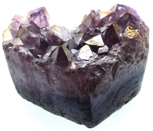 Amethyst Aura Gemstone Cluster Heart Specimen 05