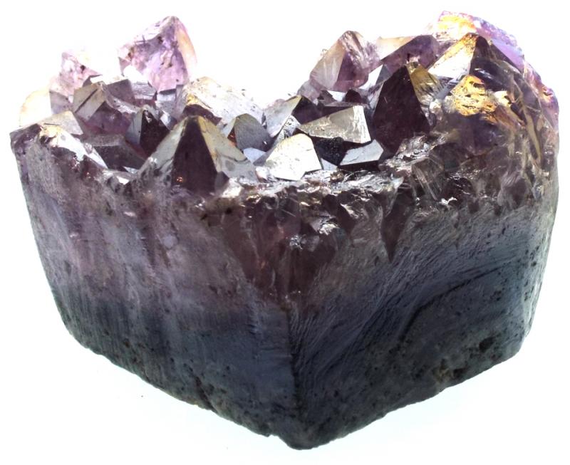 Amethyst Aura Gemstone Cluster Heart Specimen 05